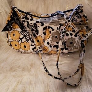 Vera Bradley Go Wild Quilted Half Moon Purse